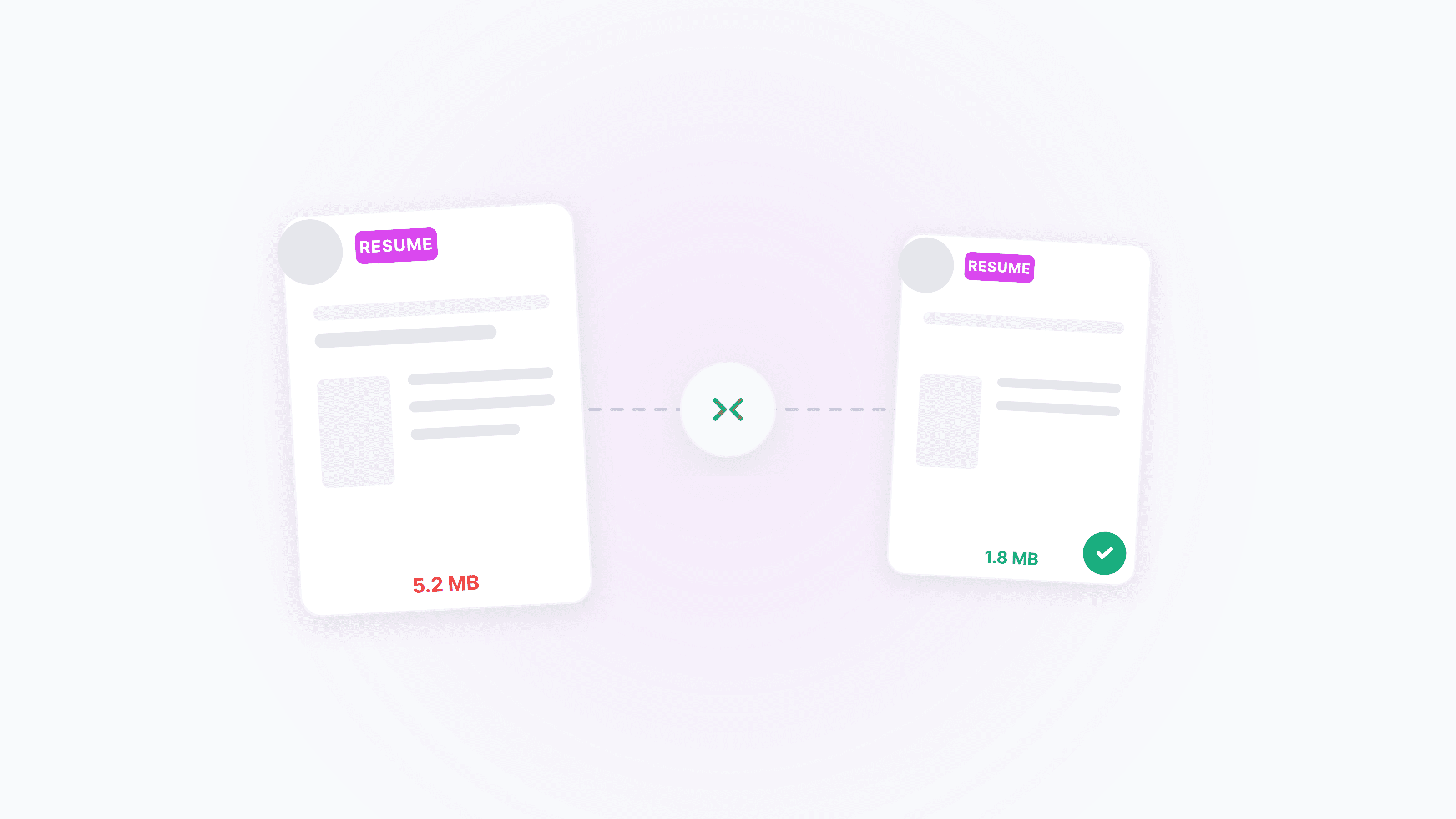 Comprimir el CV en PDF a 2MB — clar i compatible amb l’ATS