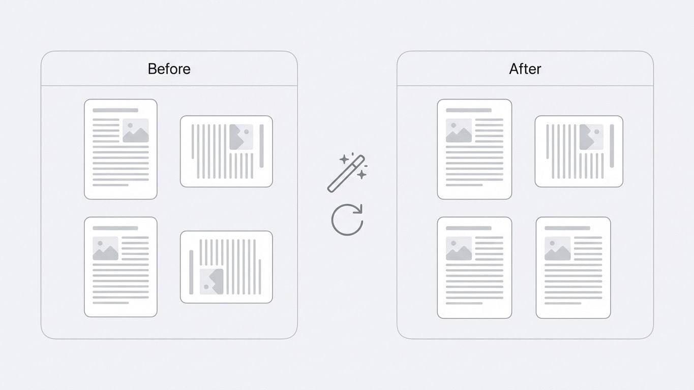 Fixing Mixed Page Orientations: Before and After