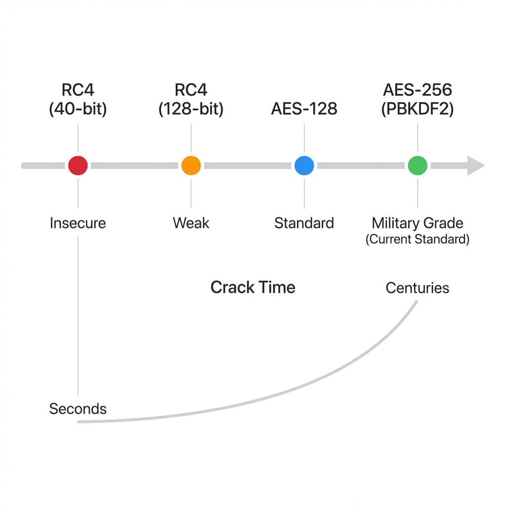 Evolution of PDF Encryption: From RC4 to AES-256